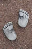 Betonipatsas, Jalanjäljet, oikea - Sisustus - 104992 - 2