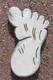 Betonipatsas, Peikonjäljet, oikea - Sisustus - 104993 - 1