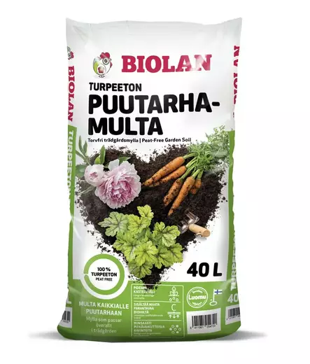Turpeeton puutarhamulta 40 L - Multa - 103367 - 1